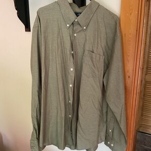 Dockers Green Casual Button Down Shirt
